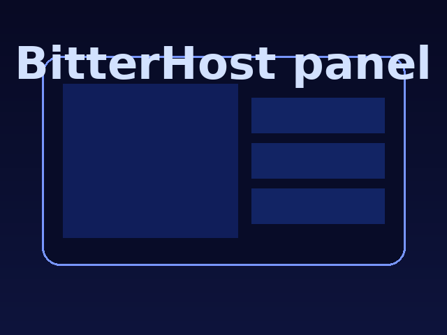 BitterHost dashboard illustration